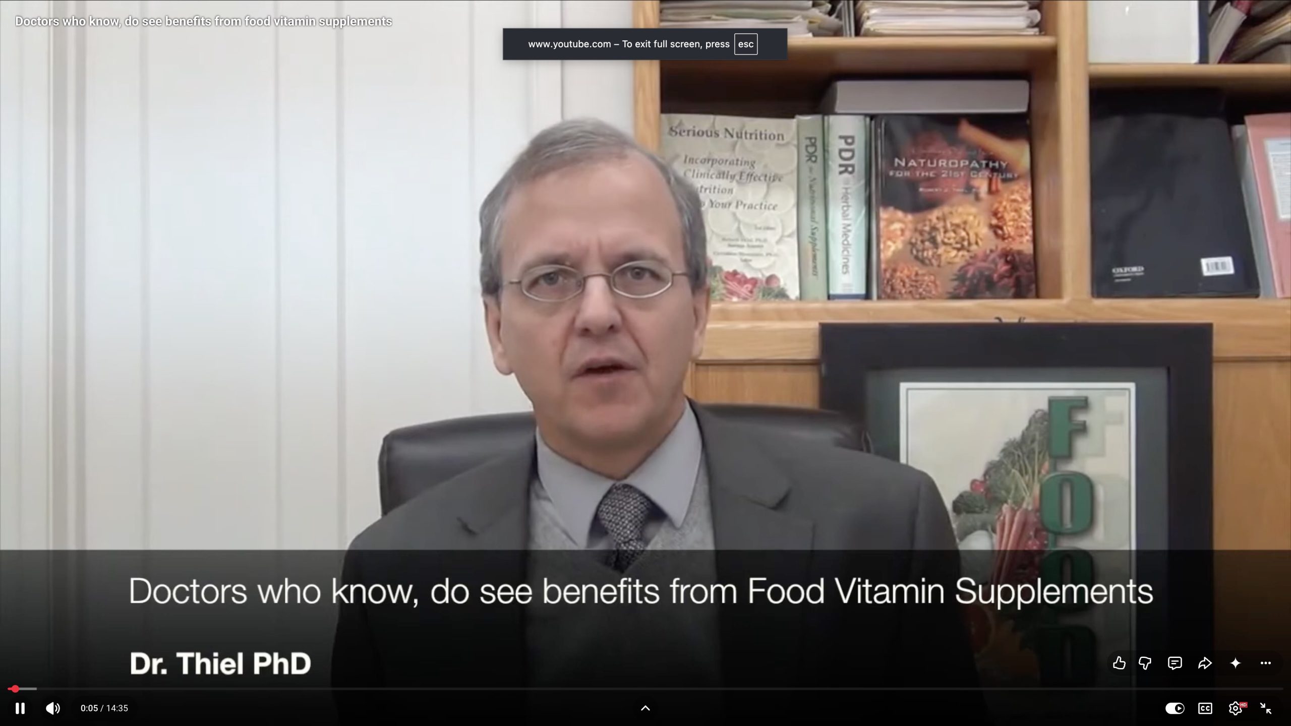 DOCTORS who know, do see BENEFITS from Food Vitamin Supplements!​